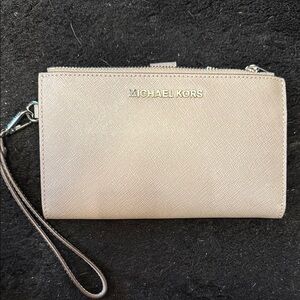 Michael Kors Gray Wristlet Wallet